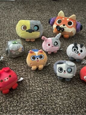 Pet simulator plushie Set - Multicolor Cute Animal Plushes